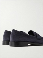 Manolo Blahnik - Perry Suede Loafers - Blue