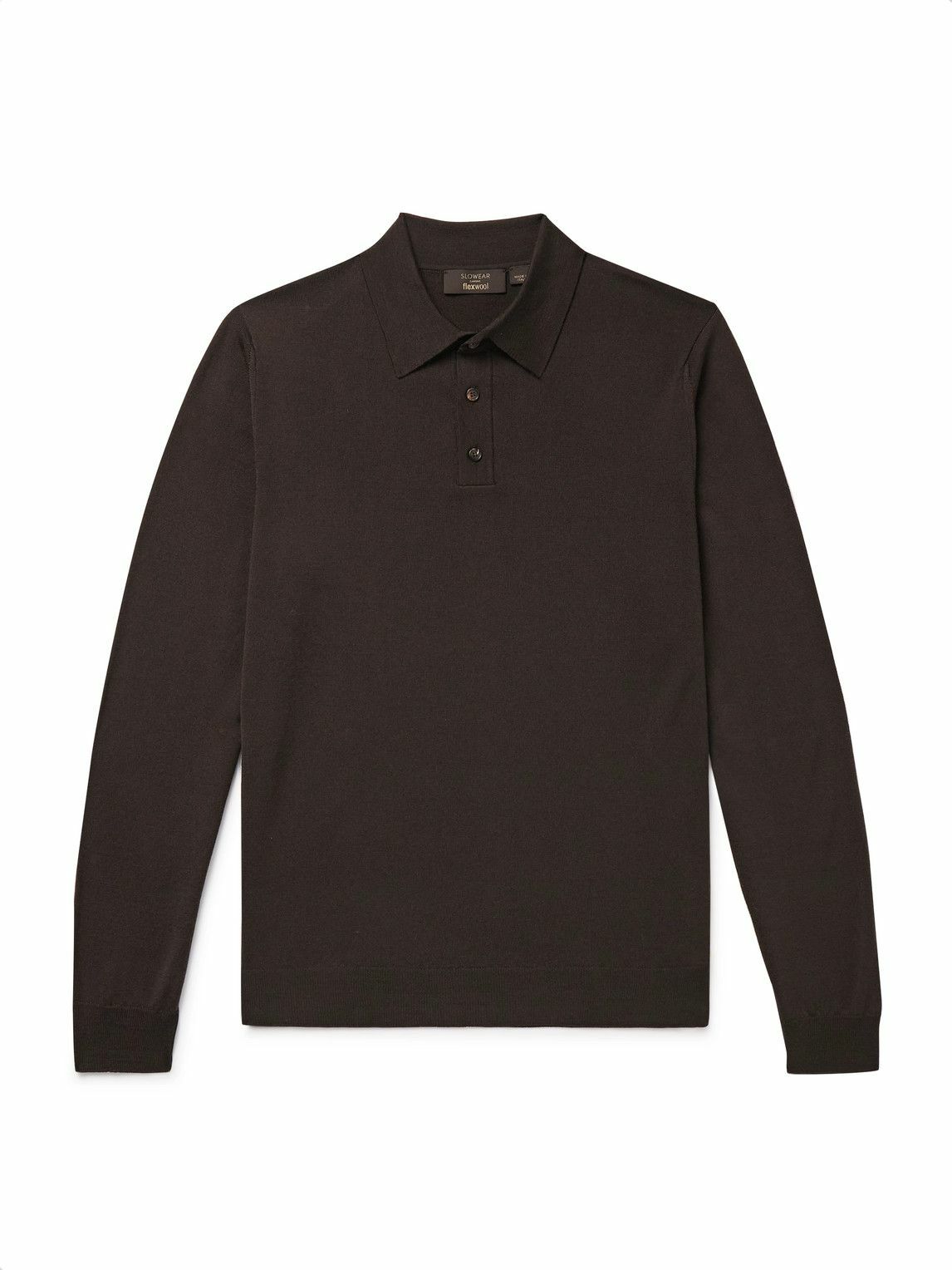 Incotex - Zanone Slim-Fit Flexwool Polo Shirt - Brown