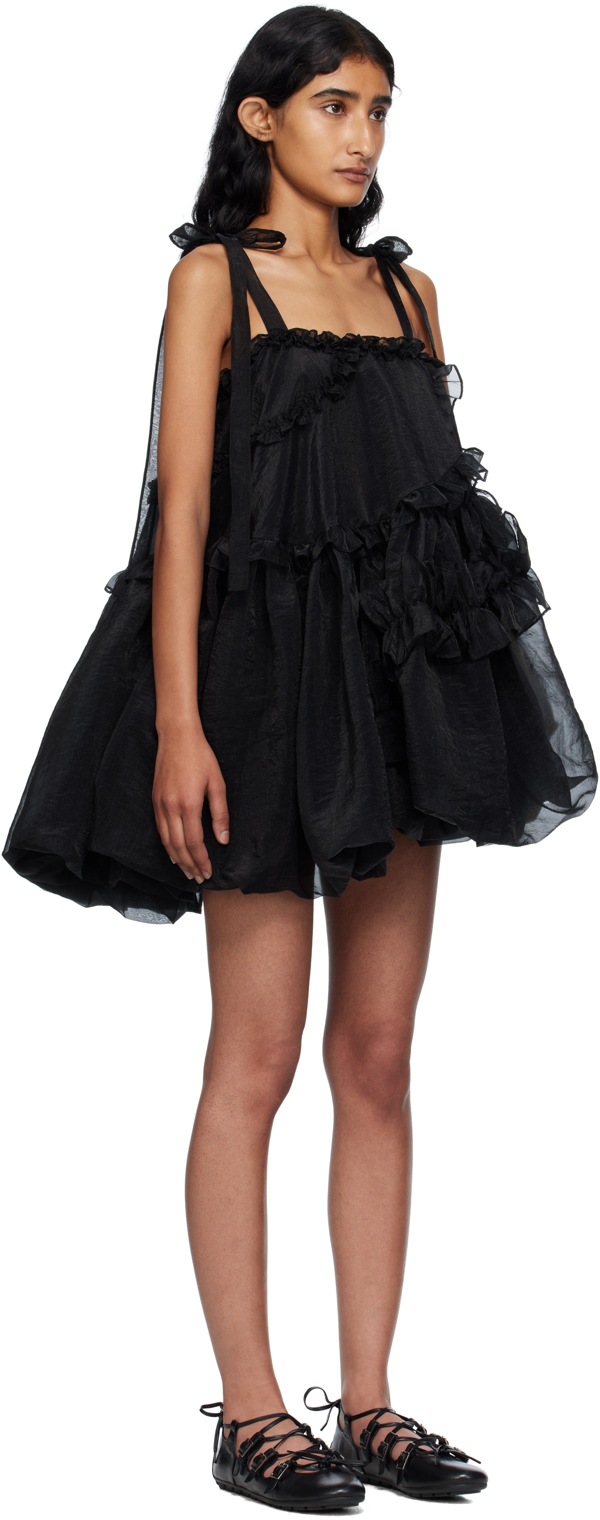 Cecilie Bahnsen Black Cristina Minidress