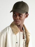 A.P.C. - Charlie Logo-Embroidered Wool-Blend Baseball Cap - Brown