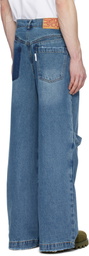 SPENCER BADU Blue Baggy Jeans