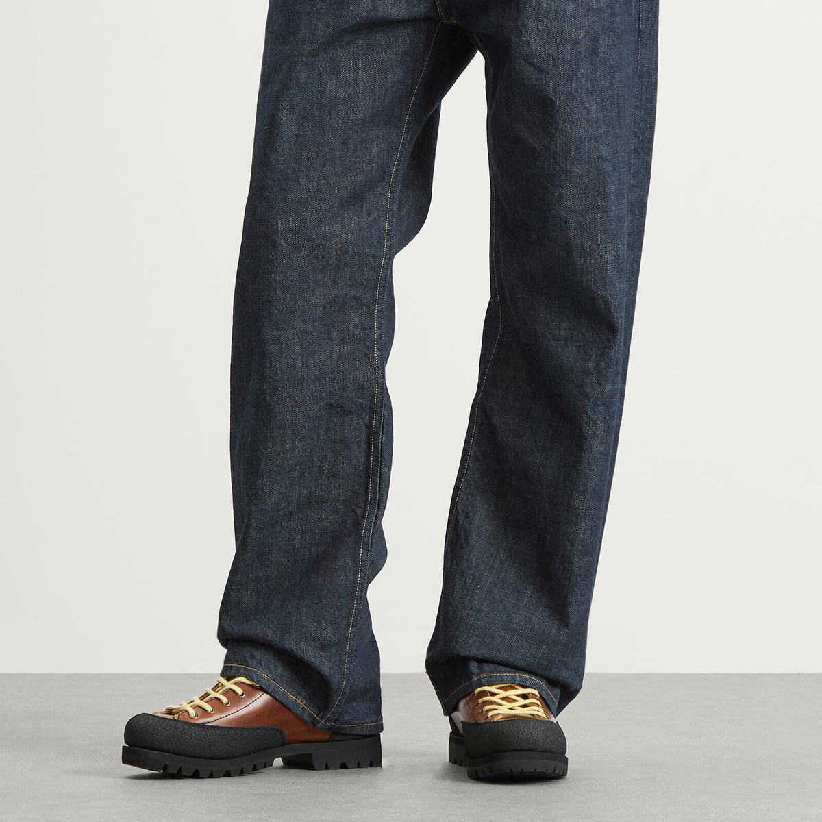 Drôle de Monsieur Men's x Paraboot Yosemite Leather Boot in Cognac