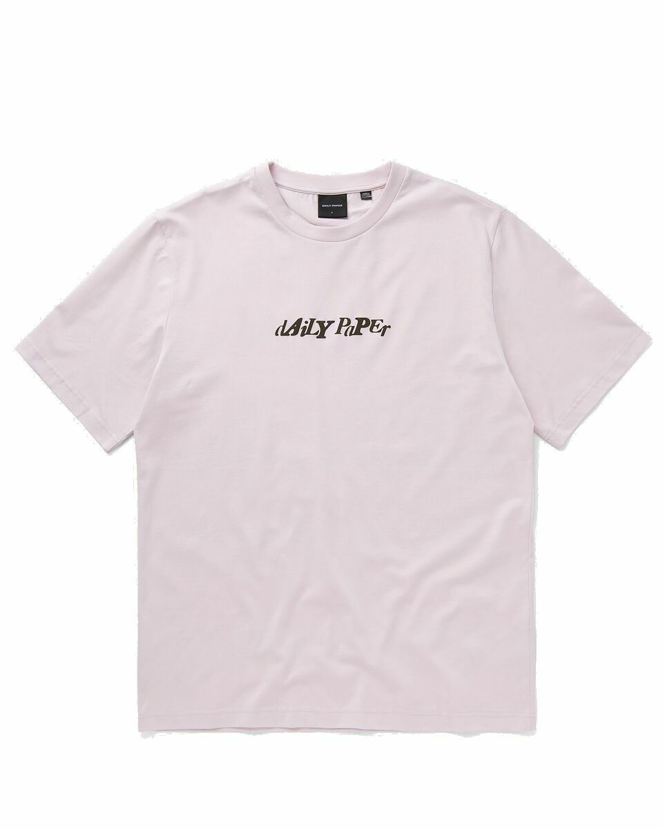 Photo: Daily Paper Unified Type Ss T Shirt Pink - Mens - Shortsleeves
