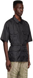 Engineered Garments Black Polyester Shirt