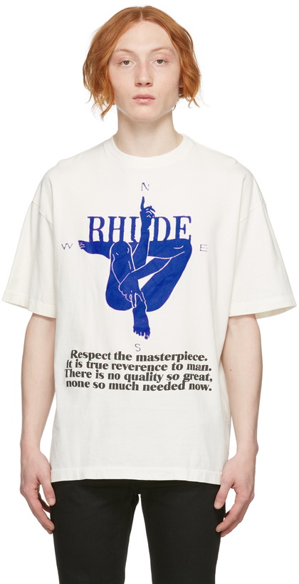 Photo: Rhude Off-White Compass T-Shirt