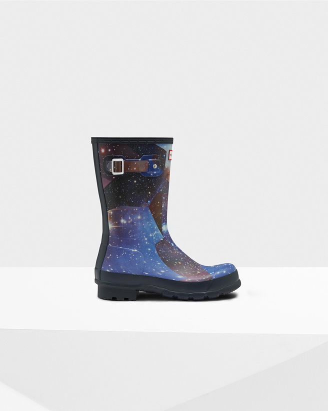 Photo: Men's Original Short Space Camo Rain Boots