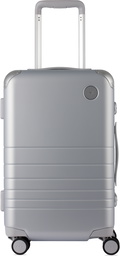 Monos Silver Hybrid Carry-On Suitcase