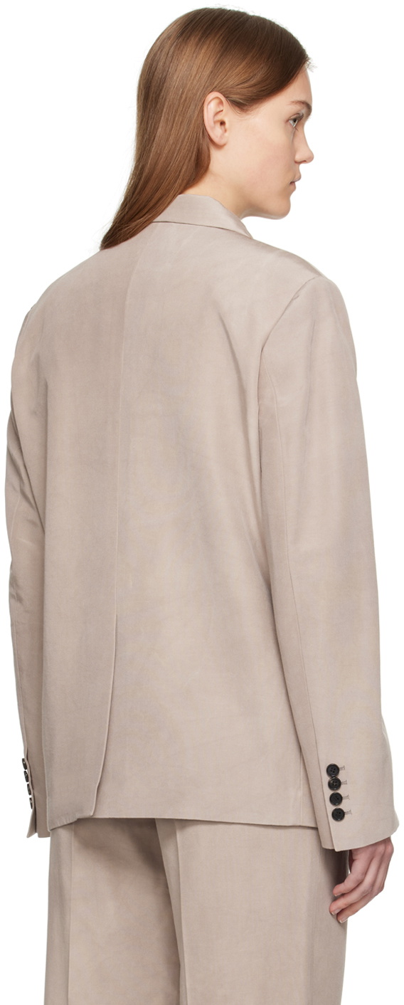 UMBER POSTPAST Beige Double-Breasted Blazer