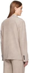 UMBER POSTPAST Beige Double-Breasted Blazer