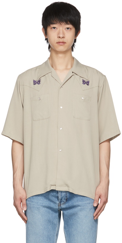 Photo: Needles Taupe Cowboy One-Up Shirt