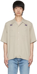 Needles Taupe Cowboy One-Up Shirt