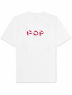 Pop Trading Company - Piccante Logo-Print Cotton-Jersey T-Shirt - White