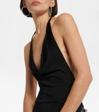 Aya Muse - Excelle embellished halterneck maxi dress
