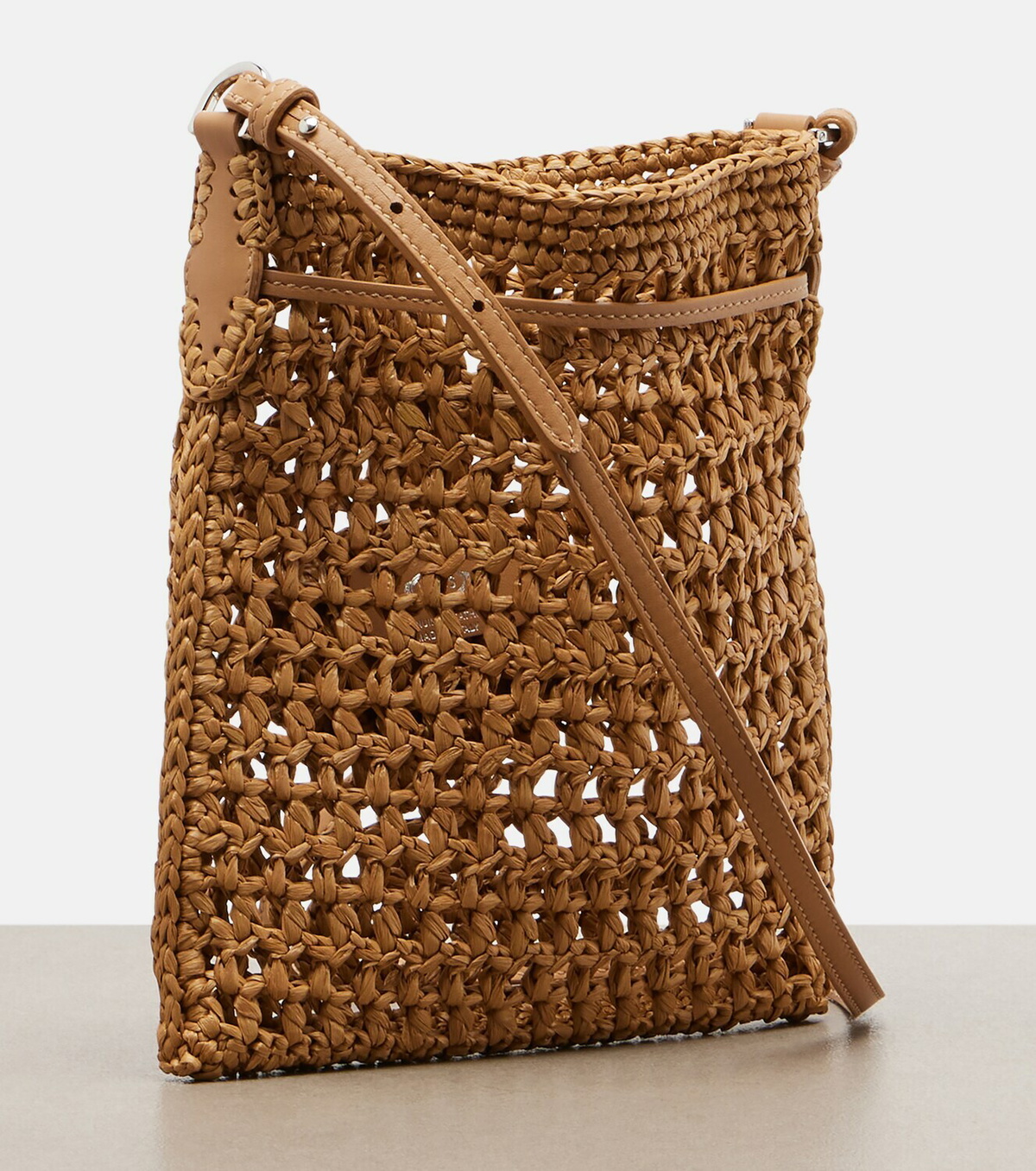 Tod's EBL Mini raffia-effect bucket bag