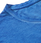 Massimo Alba - Watercolour-Dyed Cotton-Jersey T-Shirt - Blue