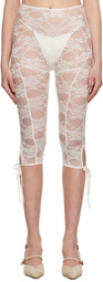 nastyamasha SSENSE Exclusive Off-White Leggings