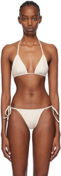 ÉTERNE Off-White Isla Bikini Top
