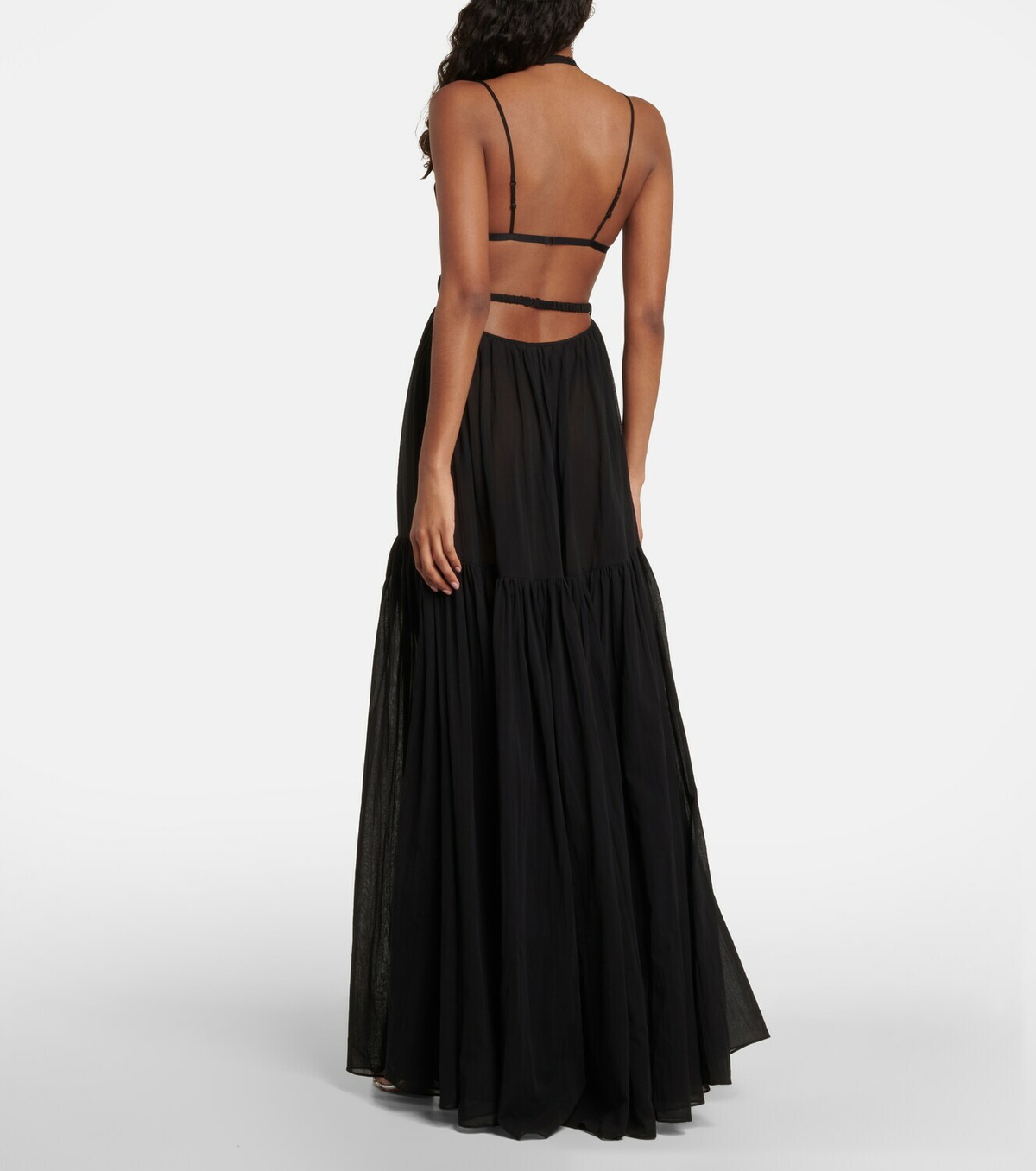 Nensi Dojaka - Cutout cotton maxi dress Nensi Dojaka