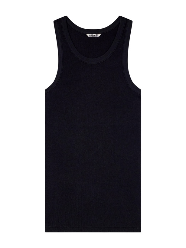 Photo: Auralee - Ribbed Organic Cotton-Jersey Tank Top - Black