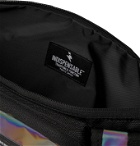 Indispensable - Armor Iridescent Shell and Canvas Belt Bag - Black