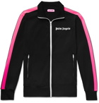 Palm Angels - Logo-Print Striped Tech-Jersey Track Jacket - Men - Black