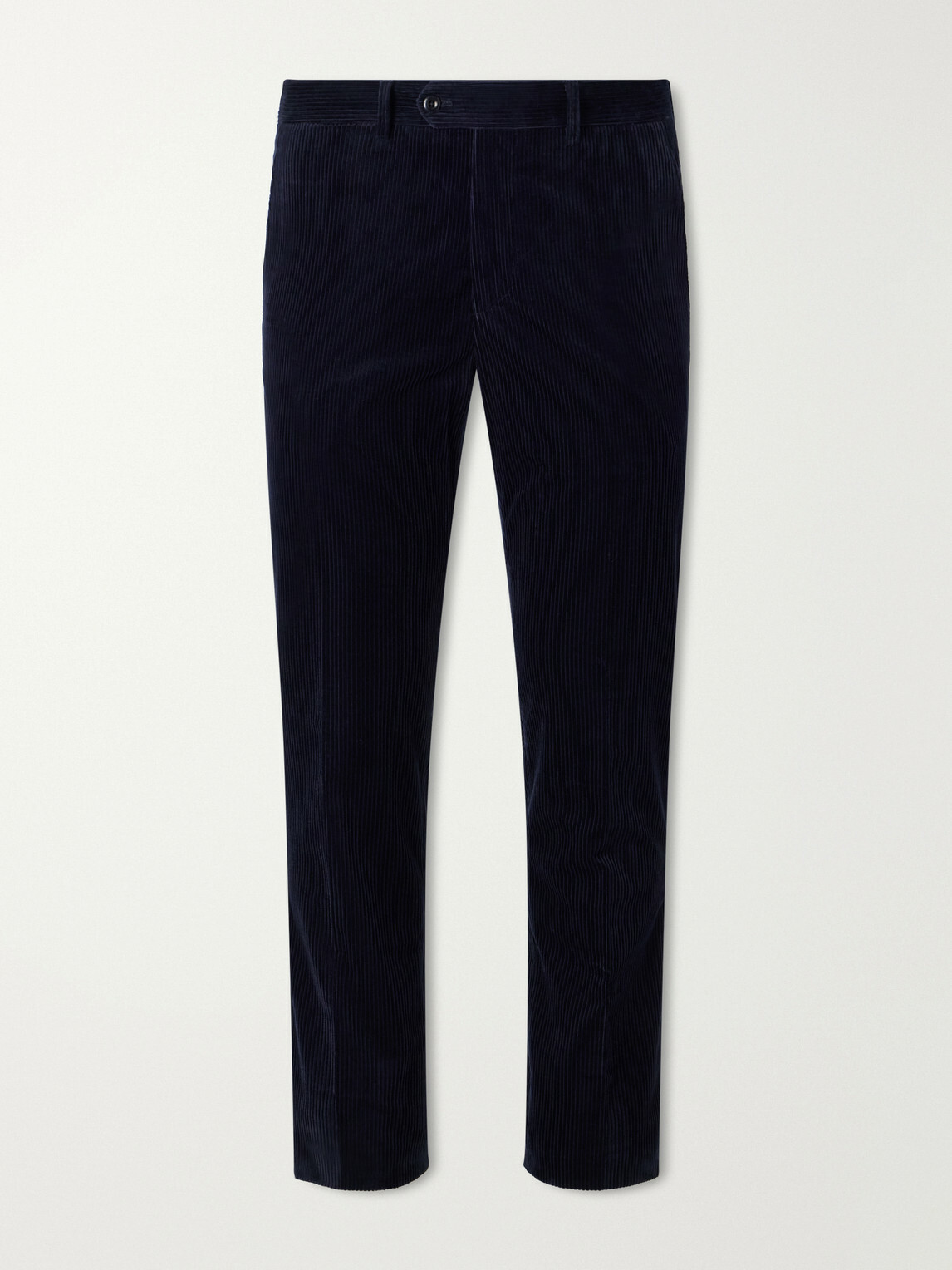 Rubinacci - Modaluca Tapered Cotton-Corduroy Trousers - Blue