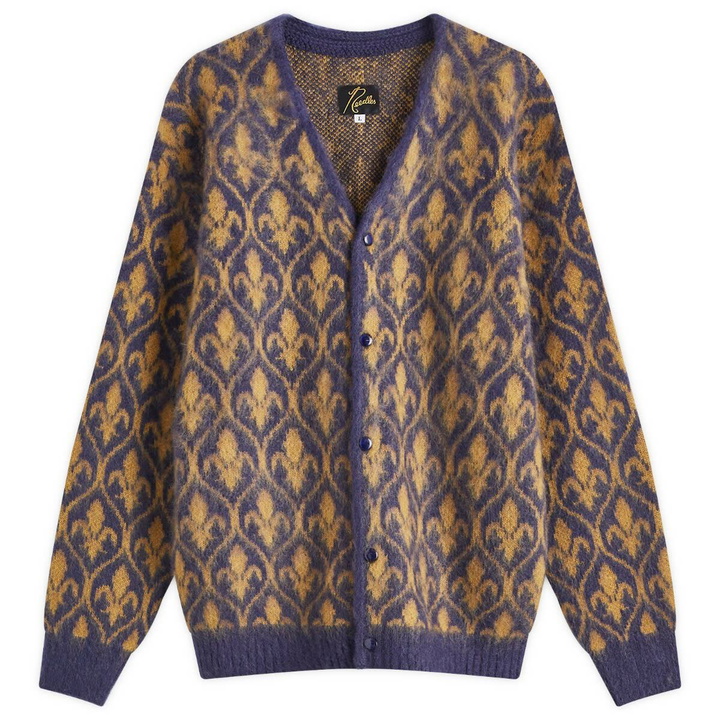 Photo: Needles Ornament Mohair Cardigan in Purple