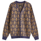 Needles Ornament Mohair Cardigan in Purple