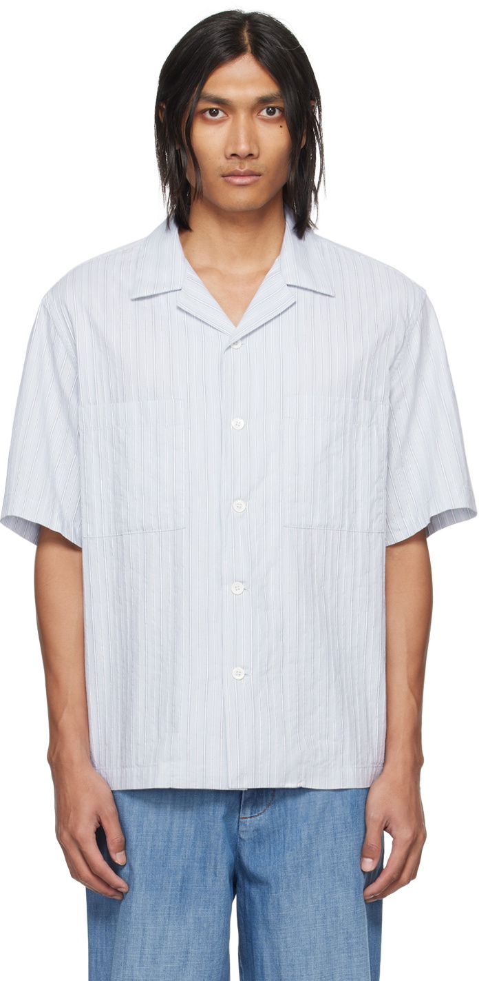 Sona Shirt in Fontana Stripe/Powder Blue