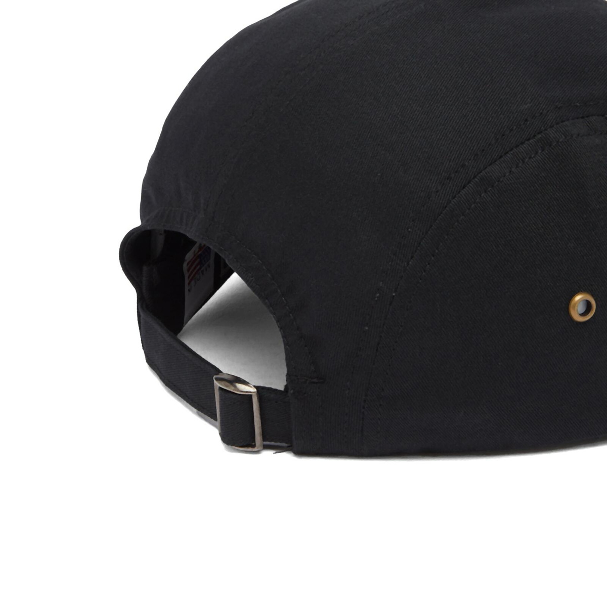 Maharishi Men's Embroidered 5 Panel Cap in Black 