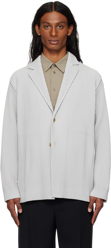 Photo: HOMME PLISSÉ ISSEY MIYAKE Gray Basics Blazer