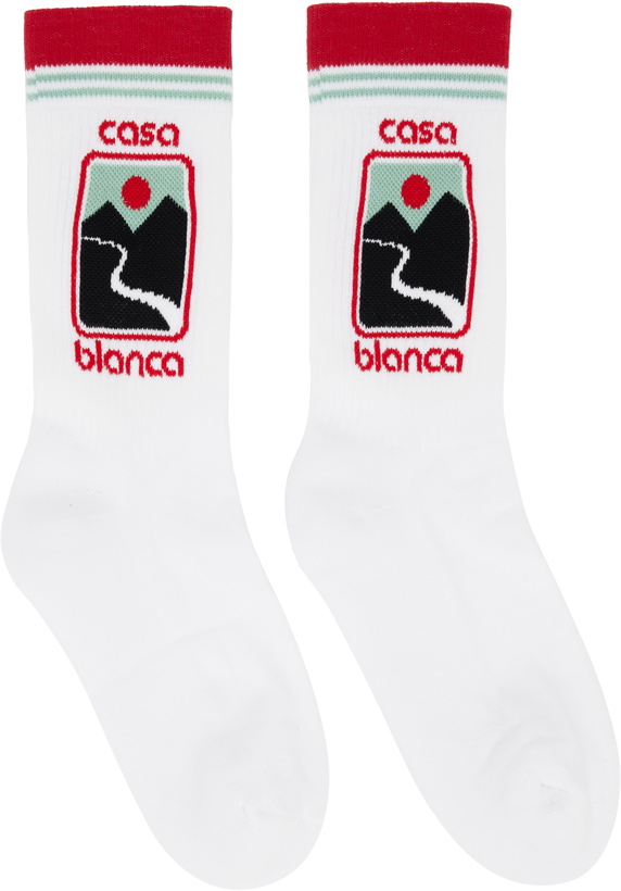 Photo: Casablanca White Sunset Valley Socks