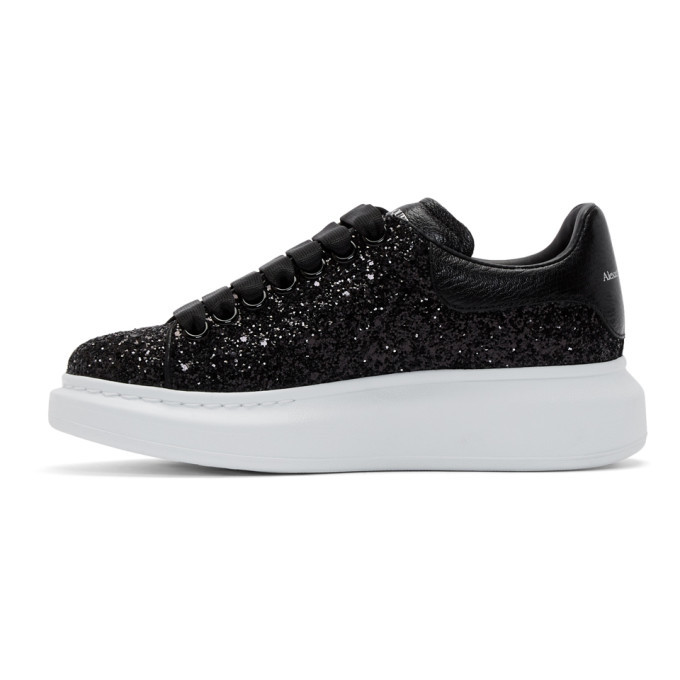 最終値下げ　定価10万Alexander MCQUEENグリッタースニーカー Alexander McQueen Silver and Purple Glitter Oversized