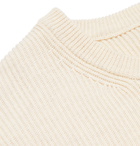 NN07 - Phil Slim-Fit Ribbed Cotton Sweater - Men - Ecru