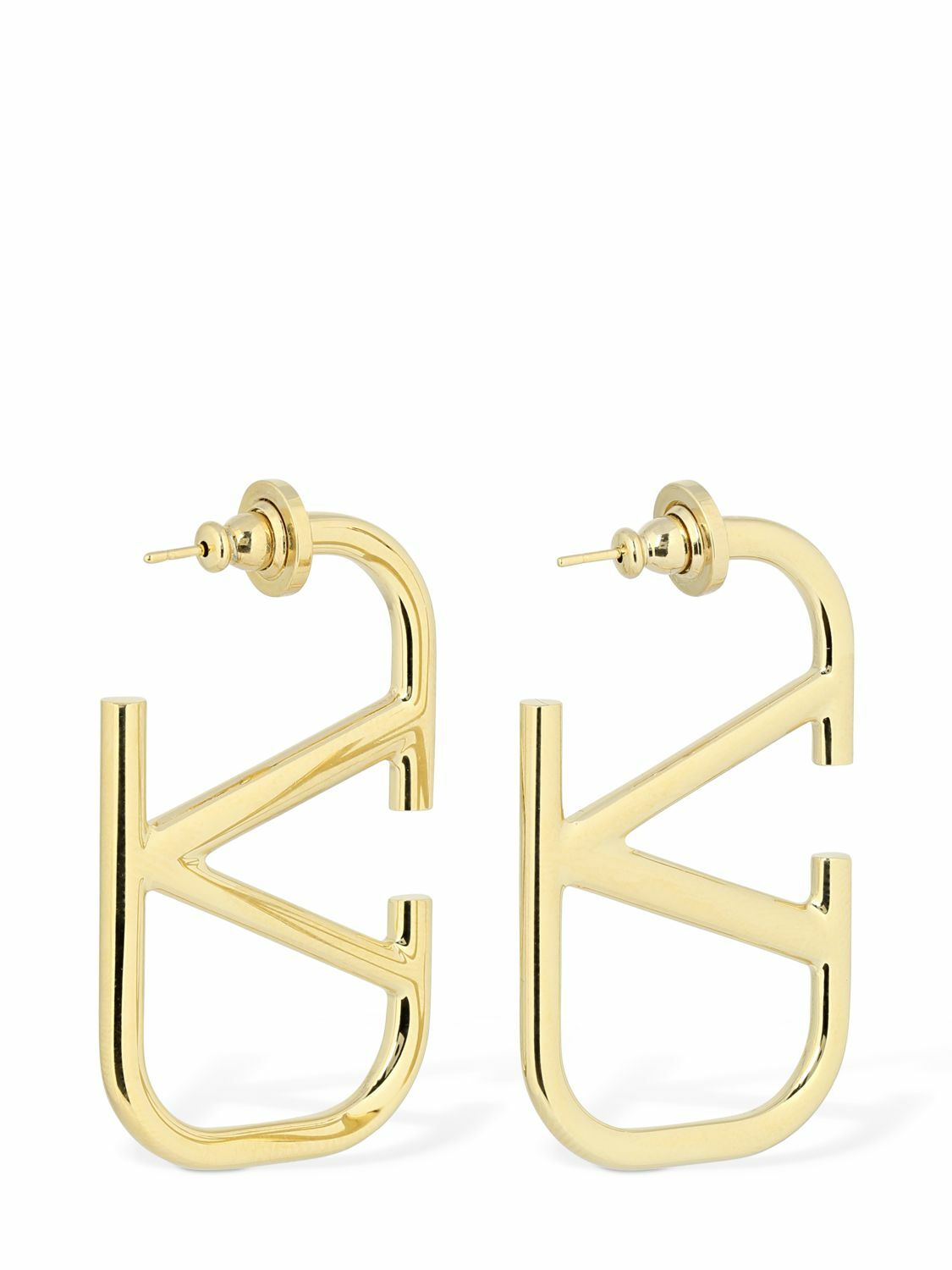 VALENTINO GARAVANI - 4.5cm V Logo Signature Earrings