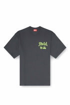 Diesel Cotton T-shirt with flock graphic - T-Shirts - Man -