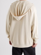 Acne Studios - Kobano Ribbed-Knit Hoodie - Neutrals