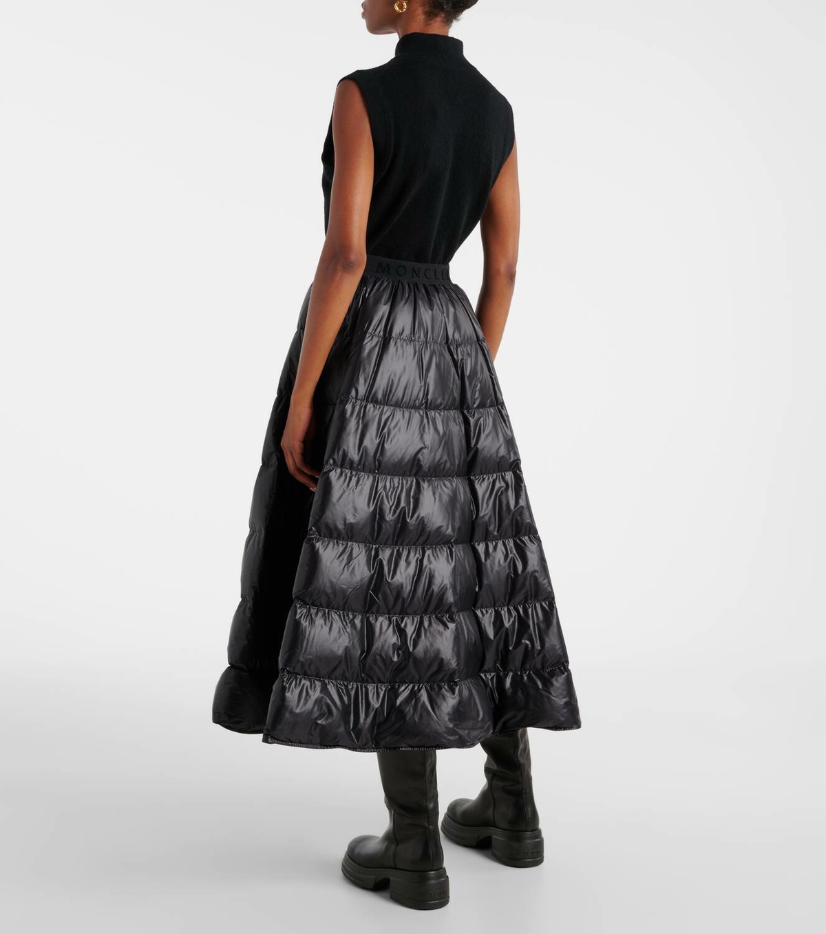 Moncler Quilted down midi skirt Moncler