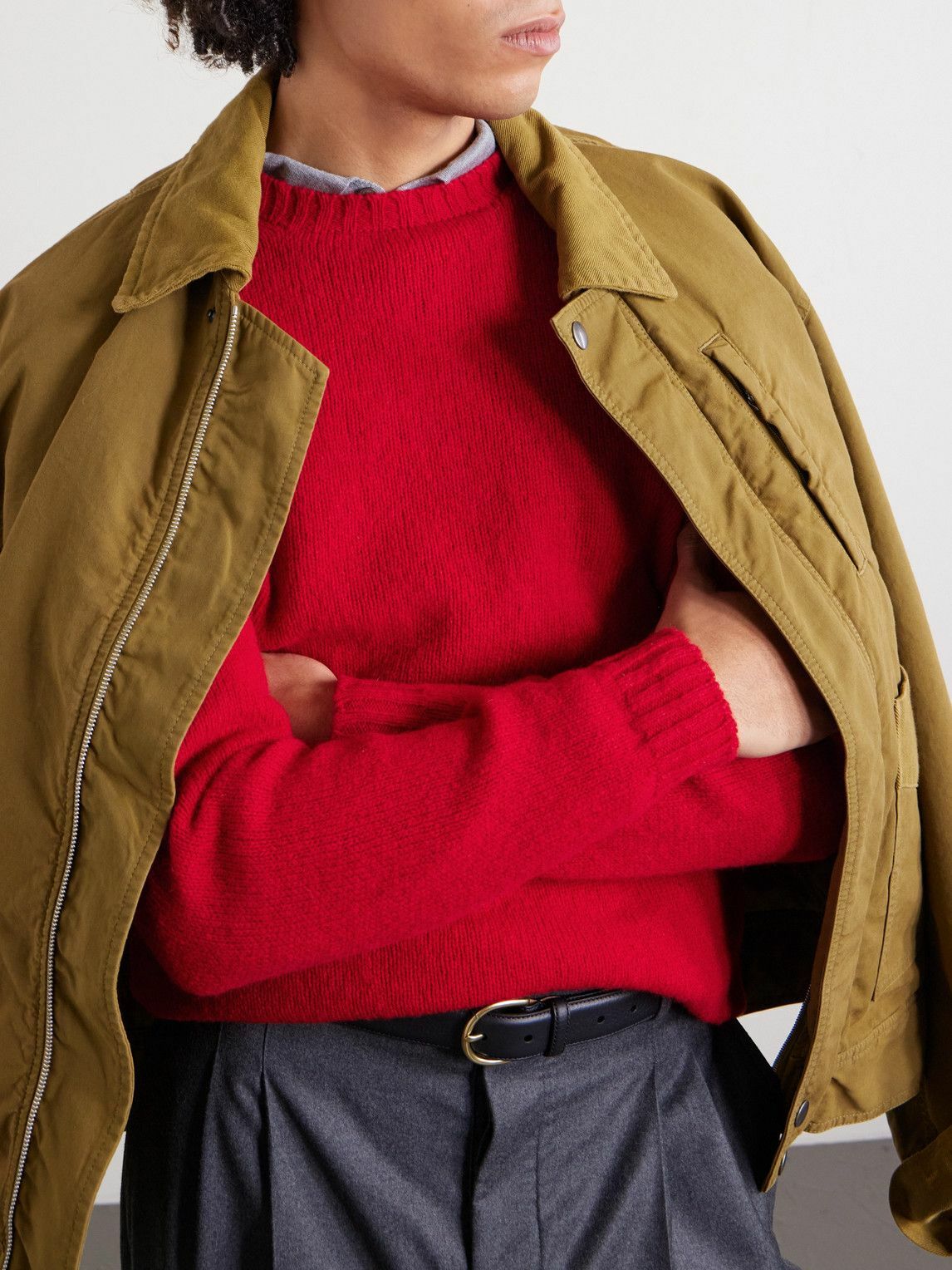 William Lockie - Virgin Wool Sweater - Red