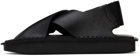 Y-3 Black Sport Style Sandals