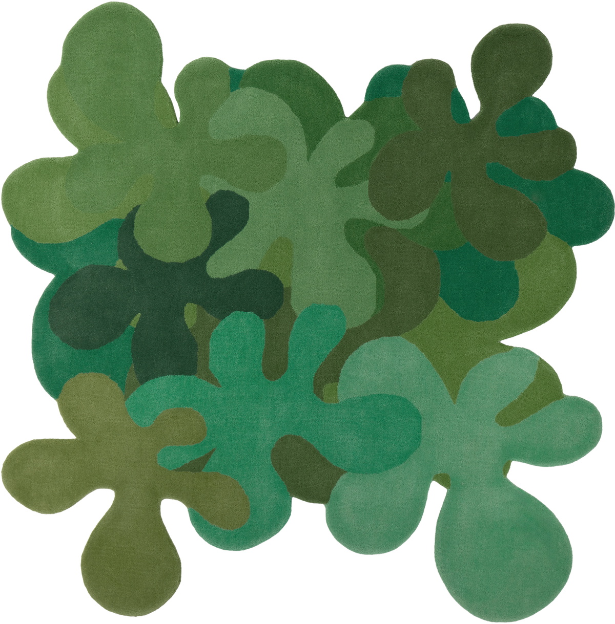 Rashelle SSENSE Exclusive Green Flubber Traffic Rug, 6 ft