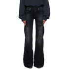 Balenciaga Black Wide Leg Jeans