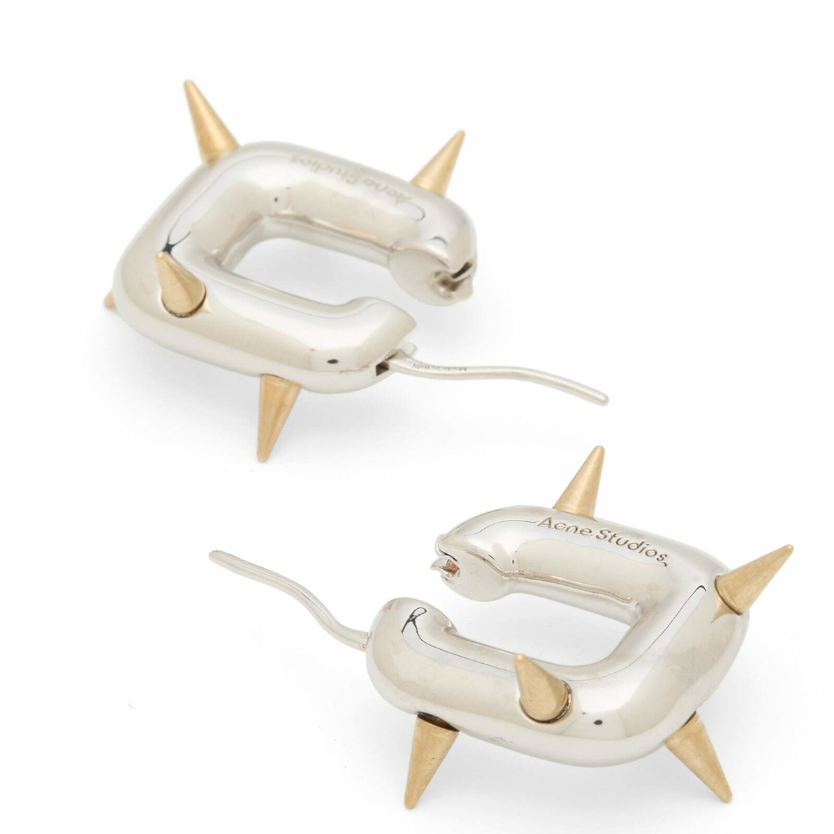Acne Studios Women's Chunky Loop Earrings in Silver 