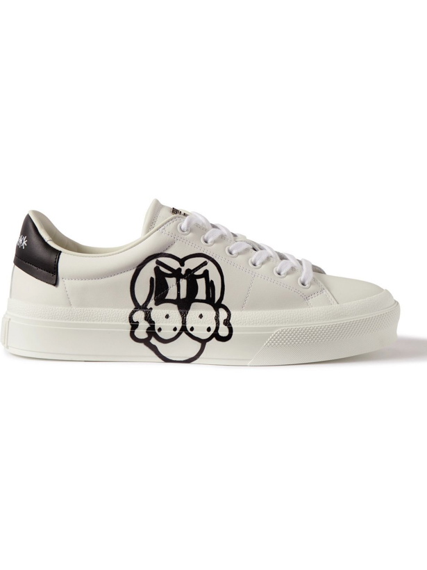 Photo: Givenchy - Chito City Sport Printed Leather Sneakers - White