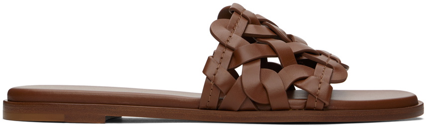 Gianvito Rossi Brown Amalfi Sandals