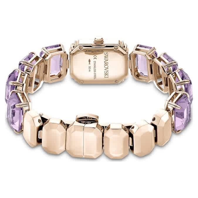 Swarovski Quartz Crystal Purple Dial Ladies Watch 5722364