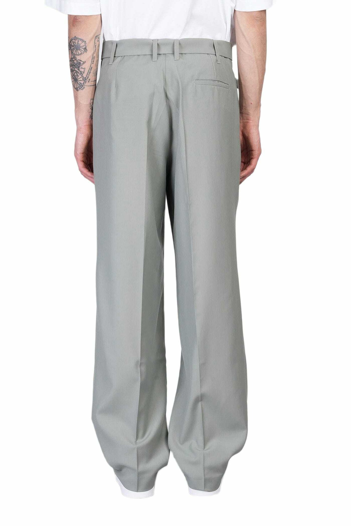 Études Pants In Green Polyester