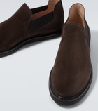 The Row Parker suede slip-on shoes