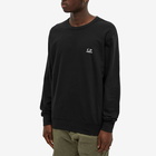 C.P. Company Men's Logo Crew Sweat in Black