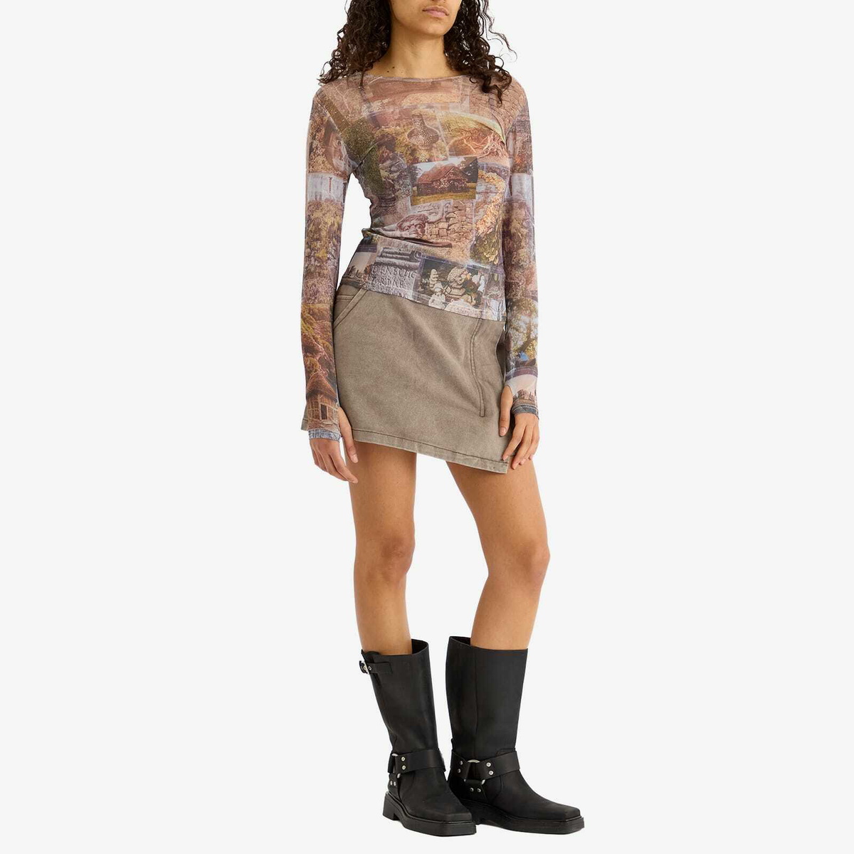 Heresy Women's Study Mesh Top in Print
